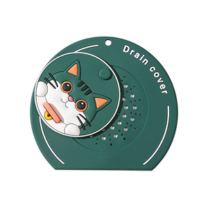 Yashiqi - Tapón giratorio de silicona para desagüe con diseño de gato, prevención de olores, filtro de alcantarillado, alfombrilla de dibujos animados para desagüe de suelo - Product Image 1