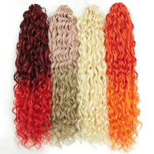 Jessica Wave Hair 22 pouces Synthétique Loose Wave Twist Crochet Cheveux Naturels Bouclés Tressage Extensions de Cheveux - Product Image 1