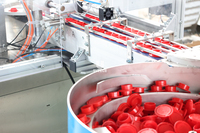 Machine de scellage et de bouchage automatique pour bouteilles d'eau et d'huile, ligne de production d'assemblage de bouchons en plastique