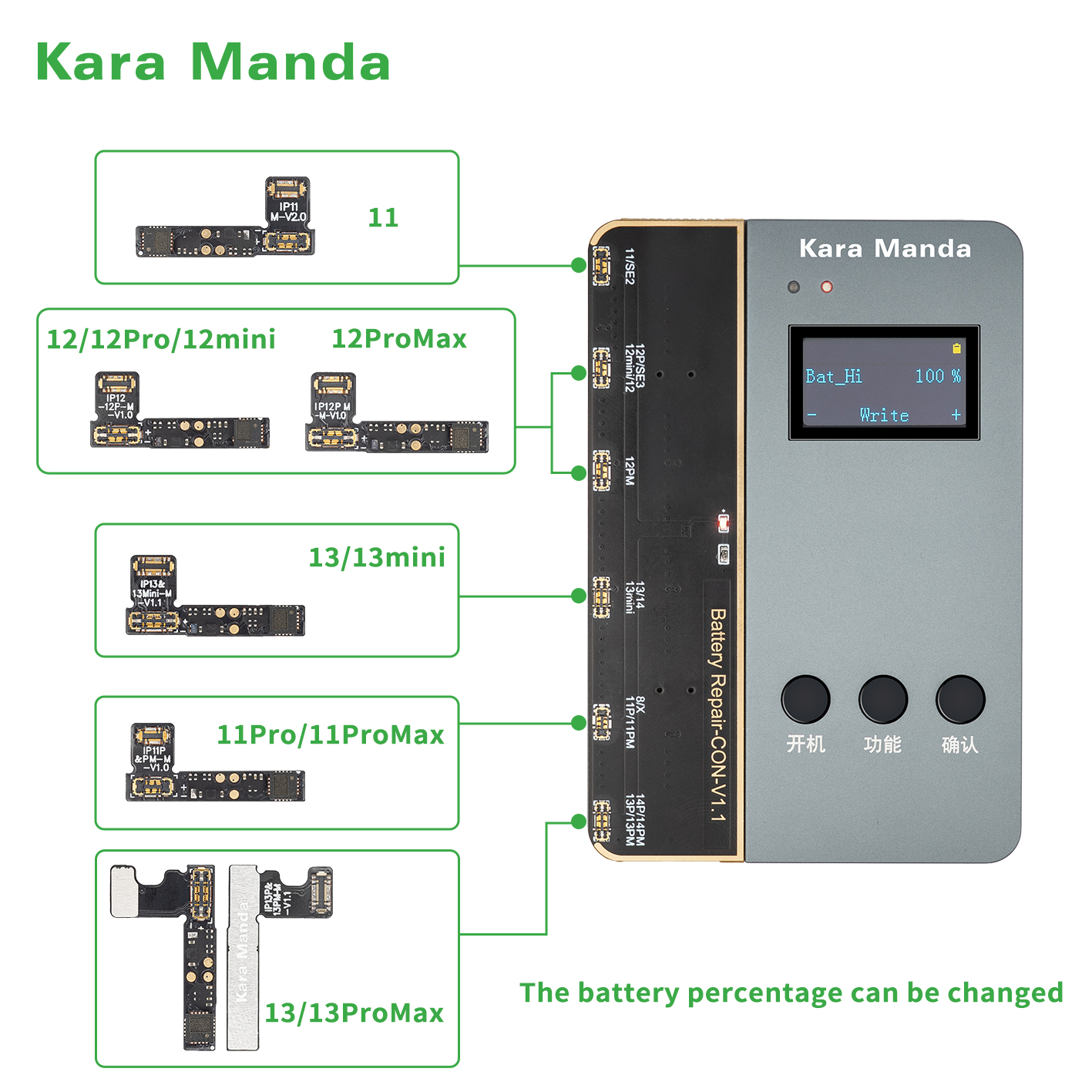 Оптовая продажа, запасные части для телефона Kara Manda, OEM Внешний аккумулятор, гибкий кабель для iPhone 13 Pro, ремонт аккумулятора мобильного телефона, гибкий кабель