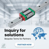 Rails de mouvement linéaire haute précision HGH20CA, blocs de guidage linéaire pour machines CNC et fraisage