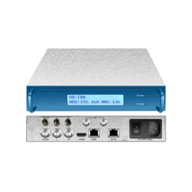 Internet Streaming SRT HLS HTTP HTTPS RTMP UDP IP to CVBS HD MI SDI MPEG2 H.265 H.264 Decoder IRD