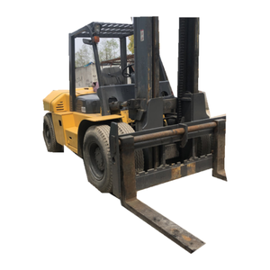 <b>Used</b> 10 Ton Diesel Forklift TCM FD100 USA 4WD Rough Terrain Solid Tire Engine Core Components Ready for Retail Sale - Product Image 1