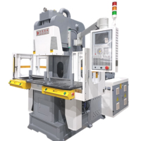 Fil et câble électriques de cadre vertical de C de 55T faisant le prix de machine de moulage par injection de double glissière