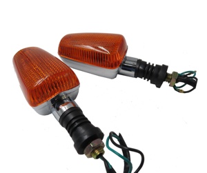 Clignotant de moto en chrome pour Yamaha Dt200 Rxz Xjr200 Xjr300 Xjr400 Xjr600 Xjr900 <span class=keywords><strong>Fz600</strong></span> Xt600 - Product Image 1