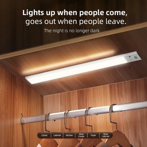 Iluminación Interior Ultrafina, 3 Colores Atenuables, Recargable por USB 5v, Magnética, Luz LED con Sensor de Movimiento para Armario de Cocina, Armario, Guardarropa - Product Image 2