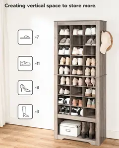 خزائن بتصميم عصري به رفوف كبيرة لحفظ الأحذية بالجملة خزانة خشبية مستقلة لتنظيم الأحذية خزانة تخزين بمكعبات