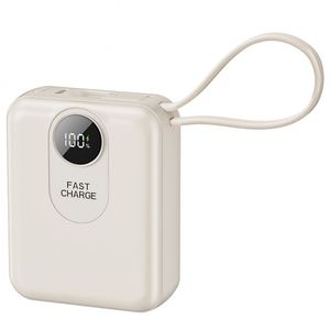 High Capacity 22.5W Fast <b>Charging</b> 20000Mah Ultra Slim Mini 2-In-1 Portable Power Bank With Usb-<b>C</b> Led Display and Plug - Product Image 2