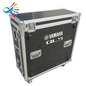Robuster Flightcase mit drei Öffnungen und Doghouse für YAMAHA <span class=keywords><strong>QL5</strong></span>, mit 4-Zoll-Rollen – ideal für den Transport - Product Image 4