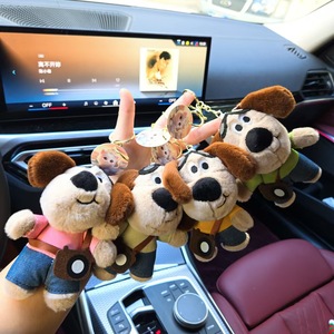 Llavero de peluche de cachorro de dibujos animados para parejas, de algodón PP suave, forma 3D, para adolescentes, adorno para bolso - Product Image 3