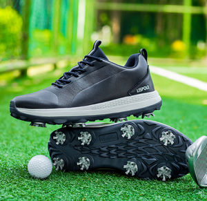Zapatos de Golf Profesionales de Cuero Genuino de Primera Calidad, Impermeables, Antideslizantes, para Hombre, MOQ Bajo, OEM, Ligeros, con Tacos para Verano e Invierno - Product Image 2