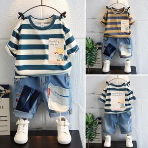 Venta al por Mayor de Ropa de Verano para Niños, Mezcla Aleatoria de Conjuntos de Dos Piezas de Poliéster para Niños Pequeños, Excedentes de Fábrica - Product Image 4