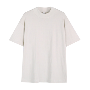 280Gsmbest básico de gran tamaño verde claro cuello alto apretado cuello tortuga camiseta para hombres - Product Image 4