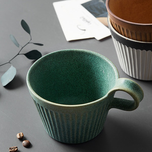 Tazza di caffè in ceramica di grande capacità giapponese retrò Design moderno creativo per la colazione Cappuccino casa tazze di farina d'avena acqua - Product Image 2