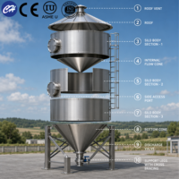 Tanque de Almacenamiento Sanitario de Acero Inoxidable de 100L para Cerveza, Recipiente a Presión para Jugo, Estándar ASME, Doble Pared, Control de Temperatura, China