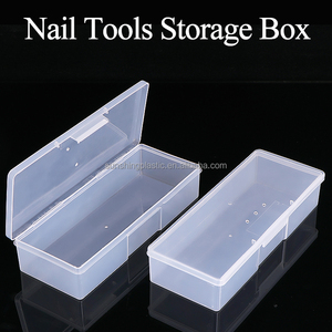 SUNSHING Boîte de rangement personnelle en plastique en gros, vide, pour accessoires de nail art, étui pour outils de manucure, conteneurs transparents pour limes à ongles - Product Image 1