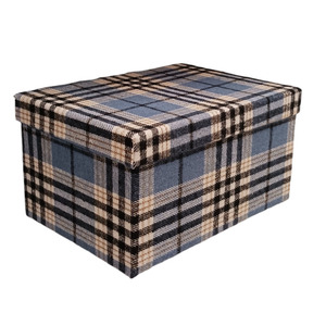 SCATOLA TARTAN 45,5X36,5X22CM - Product Image 1