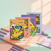 Pillbox Pokemon Notizbuch mit Nähbindung für Kinder, Anime-Cartoon, Schulbedarf, Geschenk für Schüler
