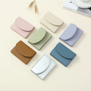 Nero Friday <span class=keywords><strong>portacarte</strong></span> portatile semplice colorato Mini carta di credito per studenti portafogli di grande capacità borsetta - Product Image 4