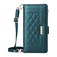 Étui de téléphone en cuir PU magnétique de luxe Zhige pour 16 Pro Max/15 Plus/14