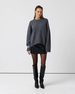 Maglione Elegante da <span class=keywords><strong>Donna</strong></span> Autunno Inverno in Cashmere e <span class=keywords><strong>Lana</strong></span> a Maniche Lunghe, Maglia Spessa alla Moda con Collo Tondo, Abbigliamento Casual - Product Image 2