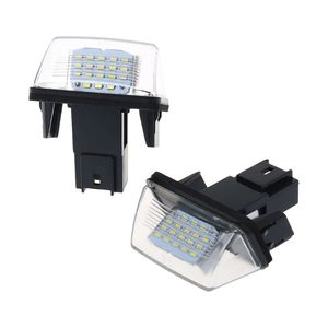 ไฟป้ายทะเบียนรถ12V 18LED K 6500,โคมไฟสำหรับเปอโยต์206 207 307 308 <span class=keywords><strong>406</strong></span> 407สำหรับซีตรอง C3 C4 C5 C6