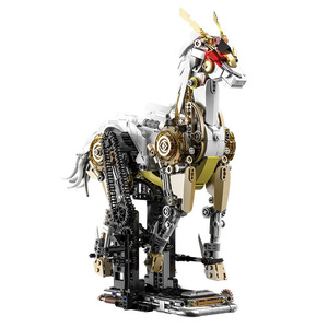 JIESTAR JQ1167 Juego de Bloques de Construcción de Caballo Mecánico de 991 Piezas, Modelo MOC, Juguete Técnico de Plástico, Regalo Moderno para Festividades - Product Image 1