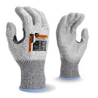 Gants de sécurité industriels flexibles MaxiTough avec revêtement en PU et patch NBR sur l'entrejambe, résistants aux coupures, antidérapants, conformes à la norme EN388