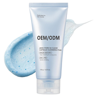 OEM ODM Zero Pore Clear Blue Capsule Nettoyant en profondeur pour le visage pour les points noirs et les pores AHA BHA & PHA pour un double nettoyage