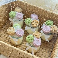 Ventes en gros de bougies parfumées romantiques, mini-bougies élégantes, bougies décoratives florales, cadeaux parfumés de luxe pour la décoration de la maison, mariages