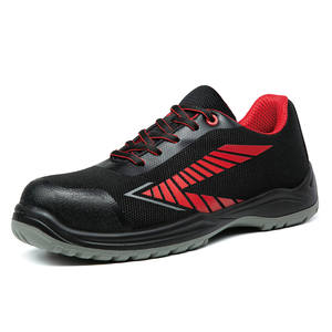 Vendita calda all'aperto della caviglia bassa degli uomini su ordinazione della fabbrica Sneakers sportive nere scarpe di sicurezza della punta in acciaio per le fatiche - Product Image 1