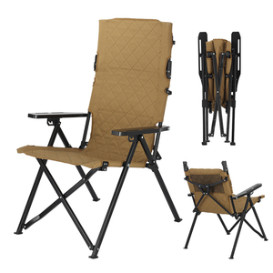 Modern Hot Selling Outdoor Aluminum Frame Portable Lightweight Durable Adjustable <b>Backrest</b> Reclining Camping Chair 600D Oxford - Product Image 6