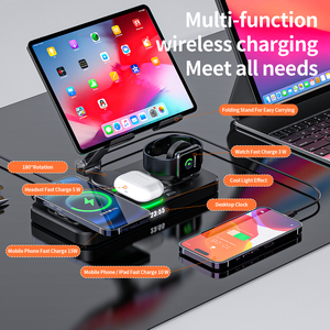 Station de charge sans fil 6 en 1 en alliage d'aluminium pliable et rotative, station de charge pliable pour <span class=keywords><strong>Apple</strong></span> - Product Image 4