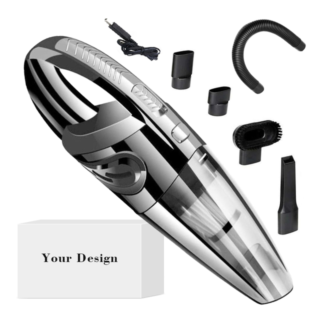 Mini Cordless Vacuum Cleaner Handheld Strong Suction Lightweight Multi Nozzle for Car Home Auto Intelligent ABS Reusable