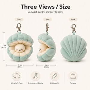 Peluche personnalisée en forme de coquille souple avec oreilles mobiles, rembourrée en coton PP, en polyester, <span class=keywords><strong>pour</strong></span> enfants et adultes, cadeau de fête - Product Image 5