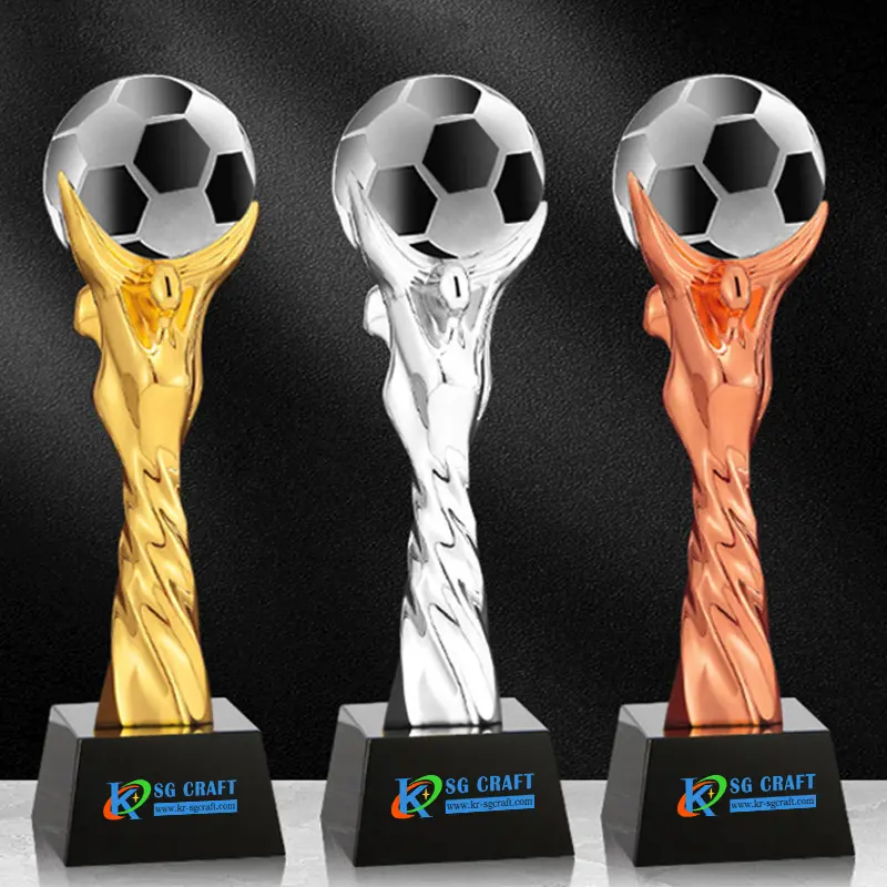 Diy Trofee Fabrikant Gepersonaliseerde Custom Goud Hars 3d Voetbal Schoen Trofee