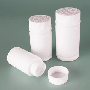 Tabletas vacías de plástico Hdpe, botella redonda de 80ml, 100ml, 110ml, 150ml y 200ml, venta al por mayor