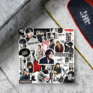 สติกเกอร์ PVC ลายวงไอดอล KPOP 50 ชิ้น/ชุด แบงทันบอยส์ จองกุก <span class=keywords><strong>JK</strong></span> แบบกันน้ำ สำหรับตกแต่งกระเป๋าเดินทาง ของตกแต่งบ้าน - Product Image 3