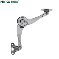 Charnière à ressort à gaz NISKO, bras de moniteur réglable et verrouillable, support hydraulique pour couvercle de meuble, 4-6 kg, en acier pour armoire et mobilier de bureau