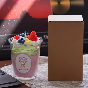 Nueva Vela Aromática de Cera de Soja Hecha a Mano Original con Diseño de Helado de Fresa, Regalo para Bodas, Día de la Madre, Navidad - Product Image 5