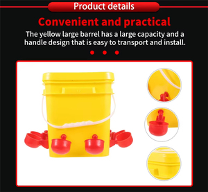 Abreuvoir automatique en plastique pour volailles, gamelle d'eau pour poulets, kit d'abreuvement pour ferme - Product Image 2