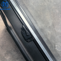 Fenêtres PVC à double battant à ouverture verticale, faciles à nettoyer, durables, en UPVC, pour la construction neuve – Vente chaude usine