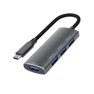 Adaptador USB-A 3.0 de Alta Velocidad con 4 Puertos para Computadoras Portátiles Macbook, Teléfonos Móviles, Hub Tipo-C - Product Image 1