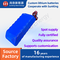 Batterie au lithium rechargeable en gros SUNKING SK 18650-3S5P 12V13Ah, 500 cycles, pour lit élévateur et équipement médical de surveillance