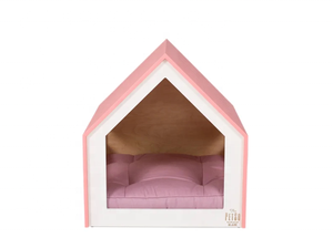 Maison moderne personnalisée pour animaux de compagnie, belle caisse de meubles pour chien en rose corail, cage d'intérieur pour chien et chat - Product Image 5
