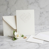 Invitation de mariage avec nœud celtique en relief, personnalisée, luxueuse, élégante, impression OEM