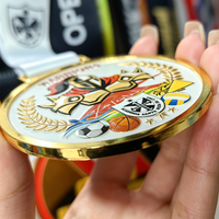 Médailles personnalisées pour événements multisports d'équipes de guerriers, vente en gros d'usine, récompenses de tournoi en alliage de zinc, fabricant sur mesure