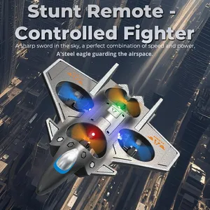 Avion de cascadeur électrique transfrontalier à quatre axes et 6 canaux Nouveau planeur <span class=keywords><strong>en</strong></span> mousse télécommandé Petit drone Portée de 80m Vidéo HD 1080p <span class=keywords><strong>pour</strong></span> - Product Image 5