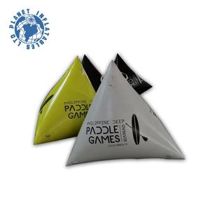 Bouée triangulaire gonflable en PVC de 1,5 m pour la course à voile de régates, les événements aquatiques de triathlon - Product Image 5