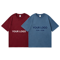 T-shirt Homme Oversize Personnalisé avec Logo OEM, Coton Lourd 100%, Manches Courtes Unies, Impression Graphique, Vente en Gros TKAN0929